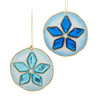 Blue Sand Dollar With Gems Ornaments, 2 Assorted