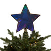 11.5" UL 22L Multicolor Infinity Effect SMD LED Gold Glitter Star Tree Topper