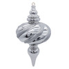 17.3" Silver Shatterproof Finial Ornament