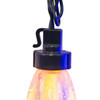 10-Piece Dual Color Multicolor & Warm White LED Bubble C9 String Yard Stakes