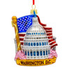 Glass Washington DC Cityscape Ornament