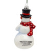 Hershey's™ Glass Snowman Kisses Ornament