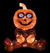 17.7" Lighted Magical Iridescence Pumpkin Man With LCD Eyes