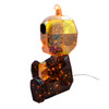 17.7" Lighted Magical Iridescence Pumpkin Man With LCD Eyes