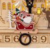 17.7" Battery Operated LED Lighted Village Scene With Calendar
