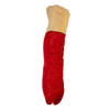 Red Star Quilted With Gold Dupion Cuff Stocking