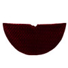 48" Quilted Burgundy Velvet Tree Skirt