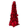 19.6" Burgundy Bow Tree With Diamond Gemstones
