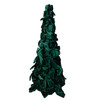 19.6" Dark Green Bow Tree With Diamond Gemstones