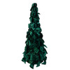 15.75" Dark Green Bow Tree With Diamond Gemstones