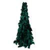 15.75" Dark Green Bow Tree With Diamond Gemstones