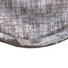 48" White Glitter Sheer Organza With Silver Crinkle Border Tree Skirt