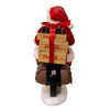 10.5" Coca-Cola® Fabriché™ Battery Operated Santa On Motorcycle With LED Lighted Headlight 