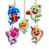 Baby Shark™ Miniature Ornaments Set, 5-Pieces