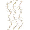 9' 300L Warm White Superbright Twinkle Effect Gold Wire Cluster Garland