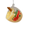 Glass Holiday Eggnog Ornament