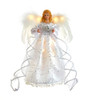 10“ Battery Operated 10L Silver & White Angel Treetop