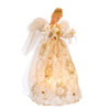 12“ UL 10L Ivory and Gold Angel Treetop