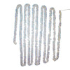 34.8' Battery Operated 100L Warm White Superbright LED Iridescent Tinsel Garland