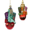 Glass NYC Apple Cityscape Ornament