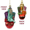 Glass NYC Apple Cityscape Ornament