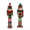 15" Red & Green Elf Nutcrackers, 2 Assorted