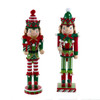 15" Red & Green Elf Nutcrackers, 2 Assorted