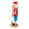 15" Beach Santa With Life Preserver Nutcracker