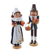 15" Pilgrim Man & Woman Nutcrackers, 2-Piece Set
