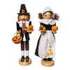 15" Pilgrim Man & Woman Nutcrackers, 2-Piece Set