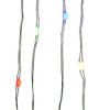 16.3' Battery Operated 50L Multicolor Superbright LED Green Wire Light Set In PDQ