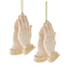 Realistic Praying Hands Ornaments, 2 Assorted