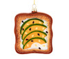 Noble Gems™ Glass Avocado With Seasoning Toast Ornament