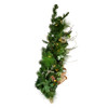 26"Battery Operated Pre-Lit Warm White LED Pinecone Wall Tree