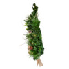 26"Battery Operated Pre-Lit Warm White LED Pinecone Wall Tree