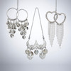 Silver Jewelry Ornaments, 3 Assorted
