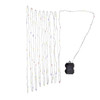 33' Battery Operated 100L Multifunction Dual Color (Warm White & Multicolor) Superbright LED Silver Wire Light Set + Remote In PDQ