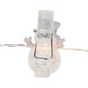 7' Battery Operated 15L Santa, Snowman & Christmas Tree Fairy Clip Lights In PDQ, 3 Assorted