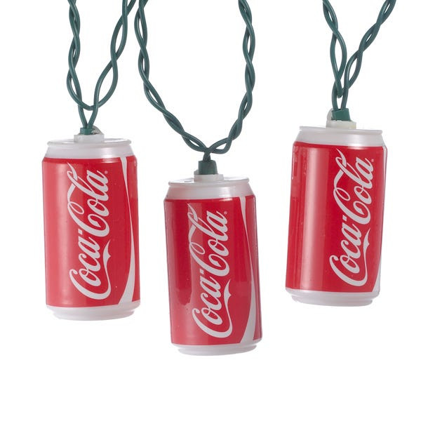 9' 10L Coca-Cola® Can Light Set - Kurt S. Adler Inc