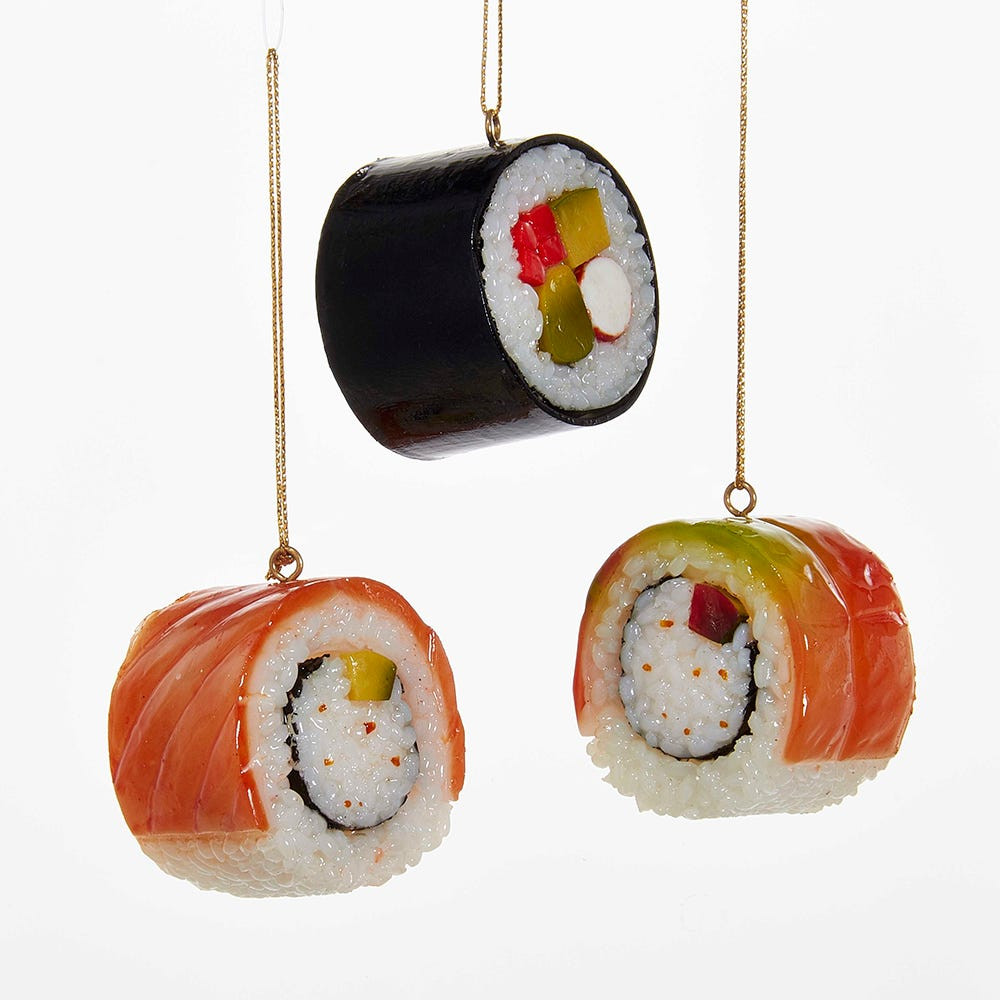 アクセサリー SUSHI Sleepy Chicks Sushi Charms || Ikura, Sashimi, Shrimp, Edamame