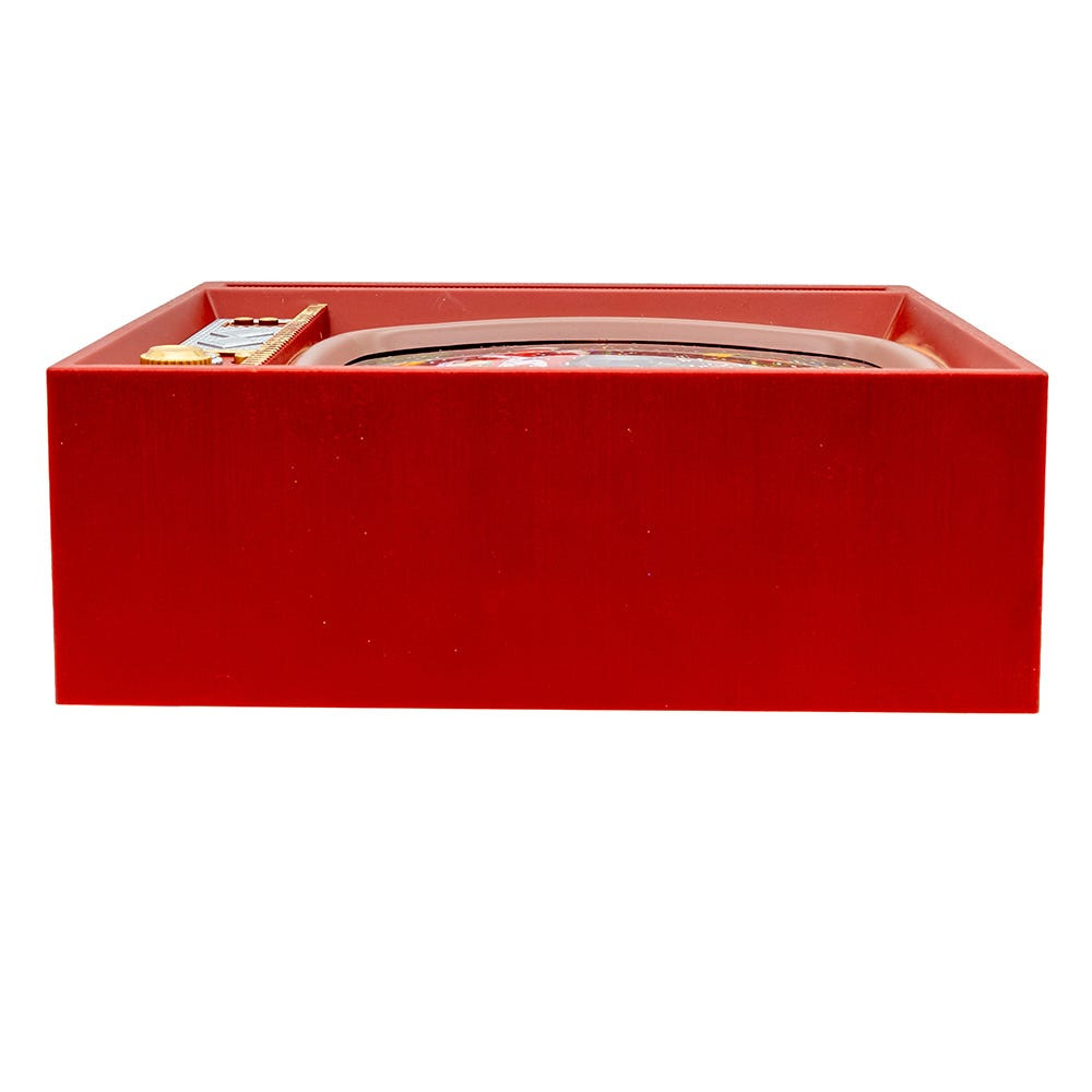 8.325“ Battery Operated USB LED Musical TV With Spinning Glitter