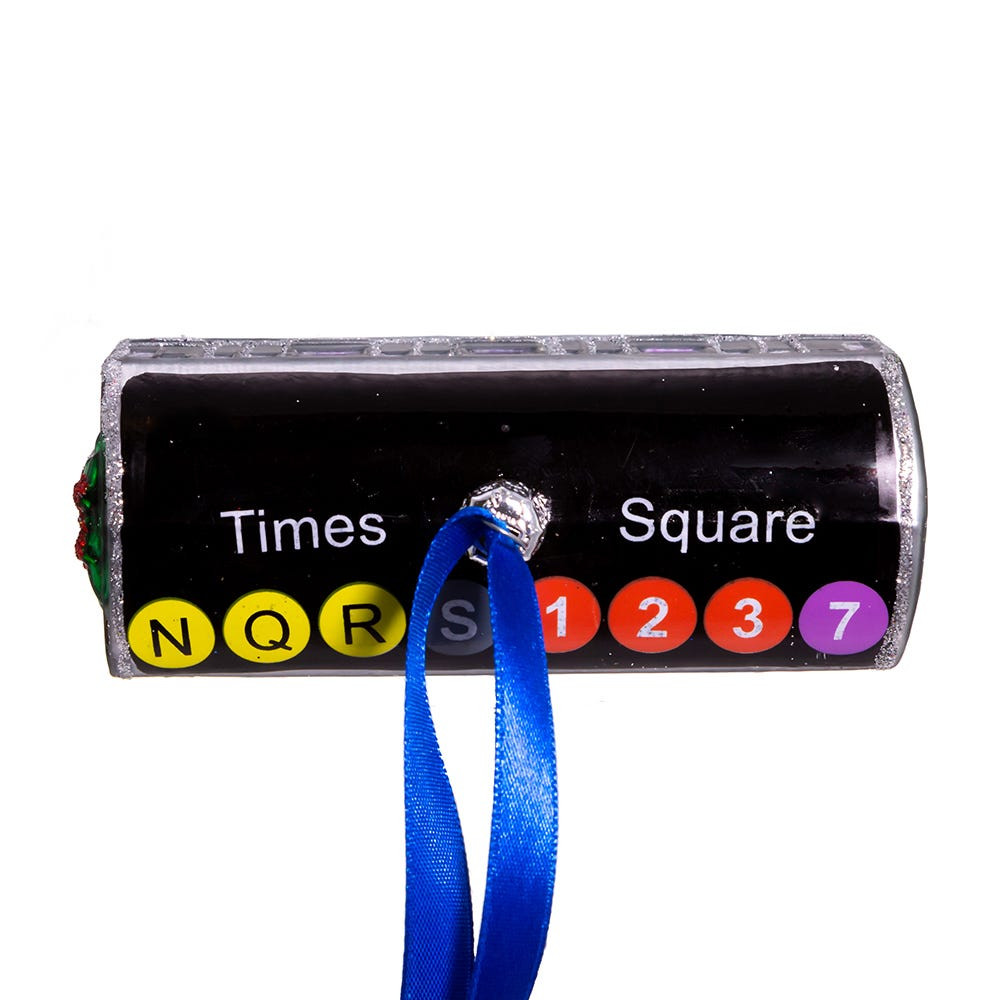 MTA NYC Glass Subway Car Ornament - Thumbnail 5