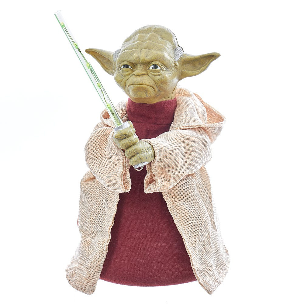 12“ Battery-Operated Star Wars™ Yoda With Lightsaber LED Treetop