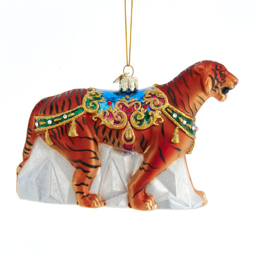 Bellissimo Glass Tiger Ornament