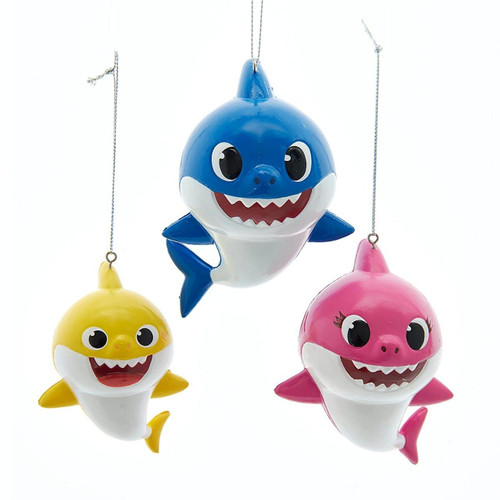 Baby Shark™ Ornaments, 3 Assorted
