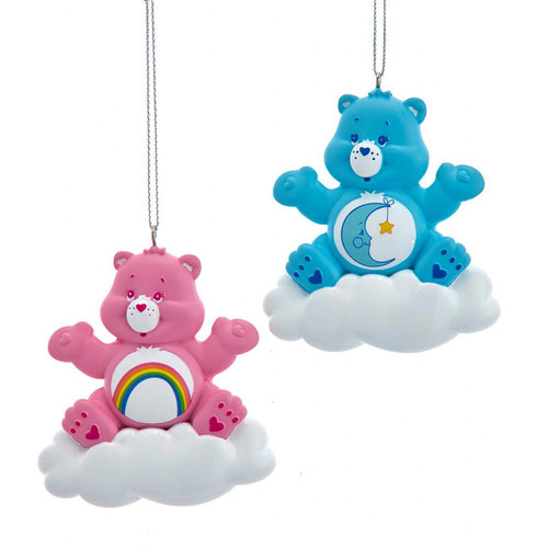 Care Bears™ Bedtime Bear and Cheer Bear On Cloud Ornament For Personalization, 2 Assorted
