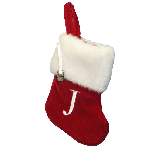 Monogrammed “J“ Miniature Stocking
