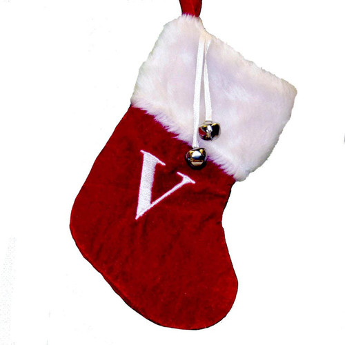 Monogrammed “V“ Miniature Stocking