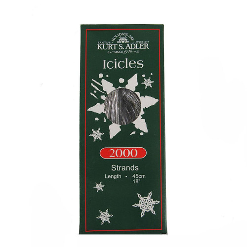 2000 Silver Tinsel Icicle Strands