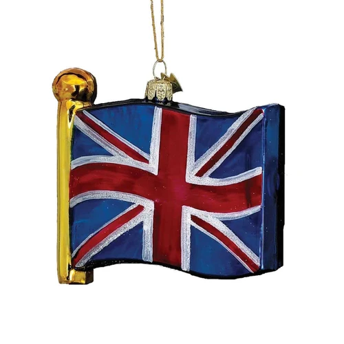 Noble Gems™ Flag Of United Kingdom Glass Ornament